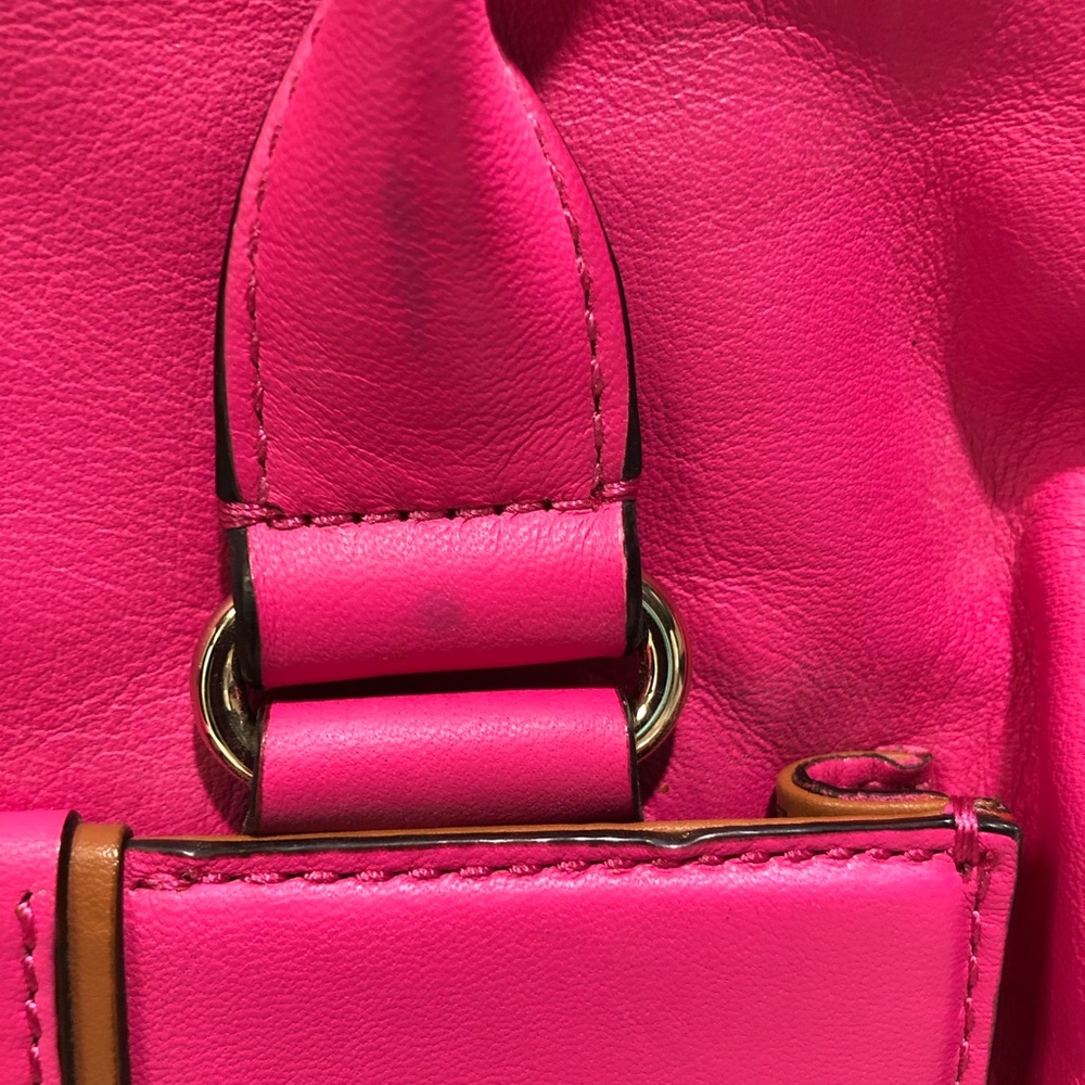 Hot Pink Kate Spade Bag w/Front Turn Lock Pocket - Picture 4 of 14